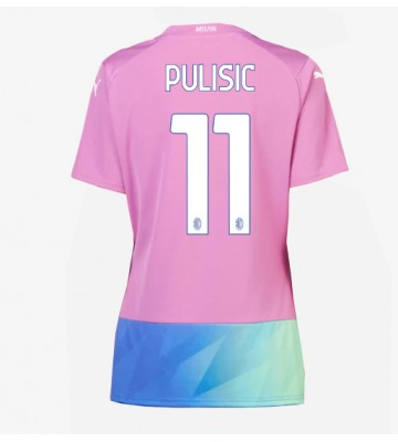AC Milan Christian Pulisic #11 Tredje Tröja Kvinnor 2023-24 Kortärmad